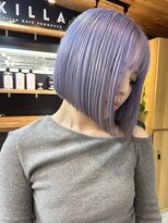 キラ 原宿(KILLA)&nbsp;ブリーチ/ハイトーンボブ/こなれミディ/韓国/ダブルカラー/原宿