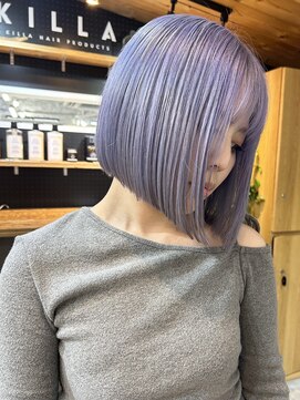 キラ 原宿(KILLA) ブリーチ/ハイトーンボブ/こなれミディ/韓国/ダブルカラー/原宿