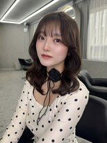 ボタン ハカタ(VOTAN hakata)&nbsp;博多/天神/韓国ヘア/マロンベージュ/顔周りカット