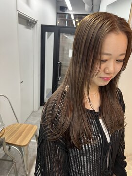 ヌープヘアーアイス(NUUP.hair ici) 夏◎透明感シアベージュ×レイヤーロング20代30代