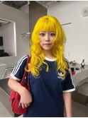 イエローカラー/ハイトーンロング/ビビッドカラー