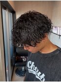 波巻きパーマ