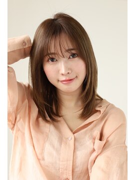 エクリボンヌ(equri bonne) 透明感カラー　ミディアムレイヤー