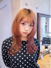 ブロッサム 池袋店(Blossom) イメチェン/ピンクベージュ/アンブレラカラー/前髪/池袋