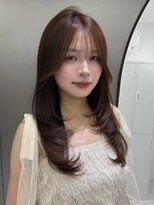 サンドイエナ 横浜店(sand yena) ロングヘア/レイヤーカット/ロングレイヤー/顔周りカット