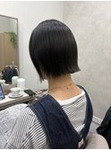 切りっぱなしボブ×暗髪ヘア