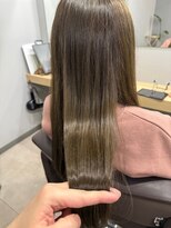 アトレ 梅田店(attrait)&nbsp;ツヤ感たっぷりのブラウンロング × 上質な仕上がり
