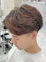 シーン(scene)&nbsp;ニュアンスパーマ×brown×フェザーパーマ