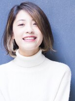 メイクス 表参道(MAKE'S omotesando)&nbsp;インナーカラーがポイントの顎ラインボブ