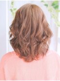 ミックスカールのモテ髪スタイル