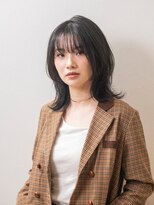 ナンプウ(Nanpu)&nbsp;<Nanpu>ミディアムウルフ/ネオウルフ/チャコールグレー/30代40代