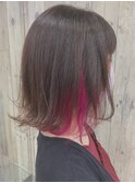 冬グレージュピンクインナー