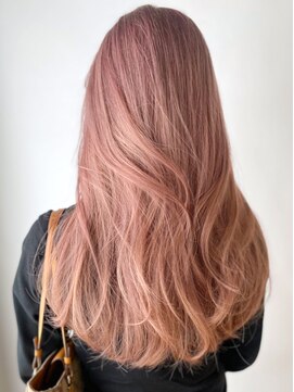 アルバム 渋谷パルコ(ALBUM) コーラルピンク_グレージュカラーボブウルフ_ba392682