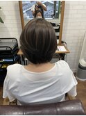タイトショートチョコレートブラウン_セクションカラー_207