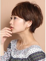ロビー 表参道(ROBBY) 分け目なしマッシュショート/30代/40代/前髪あり/耳かけ