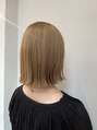 エテバイリリア(ete by LILIA.) ぱつっとボブ　　毛先まで綺麗に　ハイトーンボブ凄く人気です☆