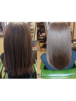 【髪質改善】毛髪診断士の視点から髪質に合った薬剤を選定♪毛髪内部から補修してダメージリスクを解消★