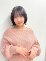 エアー 横浜(AIR)&nbsp;【長谷川】ダークチョコレート外はねくびれボブ