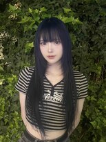 キイ 原宿 表参道(K.e.y)&nbsp;ブルー／シャギーレイヤー／ロングレイヤー