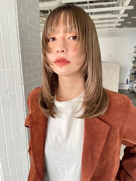 ゲーム 原宿店(GAME) ミルクティーベージュ/ダブルカラー/ケアブリーチ/髪質改善/原宿