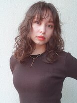 レジュアル(RESSUAL) 黒髪ボブルフネビージュ小顔ヘアワンレン