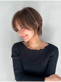 【GEEKS渋谷】くびれショート/アッシュグレージュ/20代30代/小顔