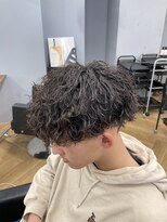 無造作波巻きマッシュ