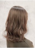 20代30代大人可愛いモカベージュナチュラルロブヘアー美肌