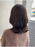 くすみすぎないグレージュ/グレーベージュ/くびれミディアム