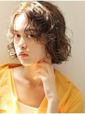 ラフ前髪×ココアブラウン×毛先パーマ【LEB神戸三宮】