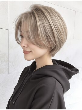 ヘアメイク 健(Hair Make Ken) 前髪小顔大人ショートボブヘア