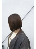 ナチュラルボブ-切りっぱなしボブ-ストレートボブ20代30代40代