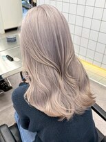 サンク 原宿 表参道(cinq) ダブルカラーミルクティーベージュグレージュレイヤーカット韓国