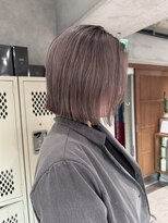 ハイプ(HYPE)&nbsp;ブリーチ＆ダブルカラー/くびれボブレイヤー/グレージュ