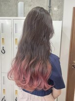 サクラ オモテサンドウ(SAKURA)&nbsp;ピンクグラデーションカラー/ダブルカラー/表参道/ブリーチ