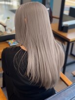 ネハス ナガオカ(nehus.nagaoka)&nbsp;ブリーチ/イメチェン/ホワイトブロンド/外ハネボブ/美髪