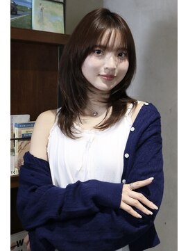 フークフーク(HOEK HOEK) レイヤーカット×ブラウンカラー