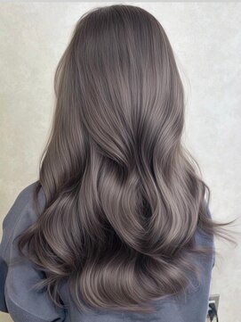 ロイオブジゼル(roi of GiseL) ロング ブリーチ ダブルカラー ハイトーン グレージュ 透明感