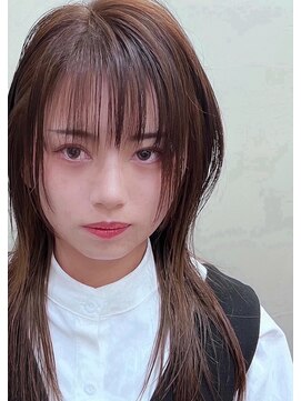 ヘアカフェ コトノハ(hair cafe Kotonoha) 【コトノハ】ロングウルフストレートハイレイヤー春髪夏髪