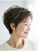 襟足スッキリ大人ショート