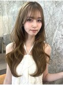 《高瀬寛菜》韓国レイヤー/ヘーゼルベージュ