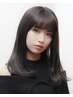 【前髪から美しく】前髪縮毛矯正+全体カット ¥9240