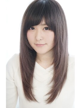 エトネ ヘアーサロン 仙台駅前(eTONe hair salon) 【エトネ】好印象なセミロング　ほんのりグラデカラー