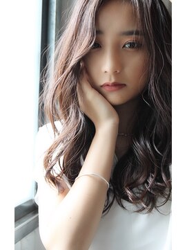 チョビー 銀座(chobii) 道村/デジタルパーマ/イルミナ/ネイビーカラー /ブランジュ