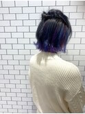 ◇青×紫こなれ感インナーカラー◇