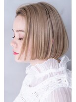 ケイト(kate) 【kate 大宮】ブロンドミルクティー×切りっぱなしボブ