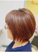 縮毛矯正ショートボブレイヤー☆