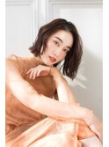【Totia元町・三宮】外ハネミディアムボブ×オリーブカラー