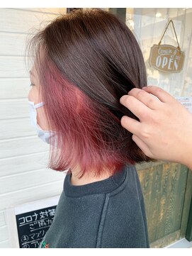 ヘアーガーデン シュシュ(hair garden chou chou) ラズベリーショコラ&切りっぱなしボブ