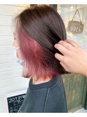 ラズベリーショコラ&切りっぱなしボブ